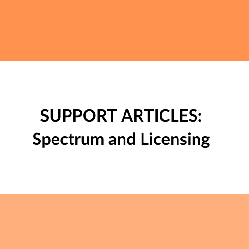 Spectrum and Licensing