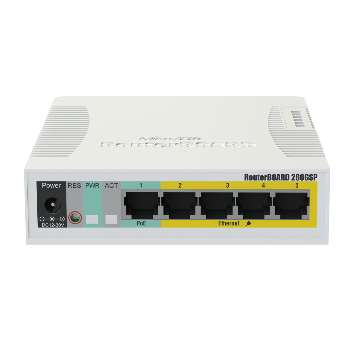 MS Distribution | MikroTik RouterBOARD RB260GSP 5-port Gigabit Managed ...