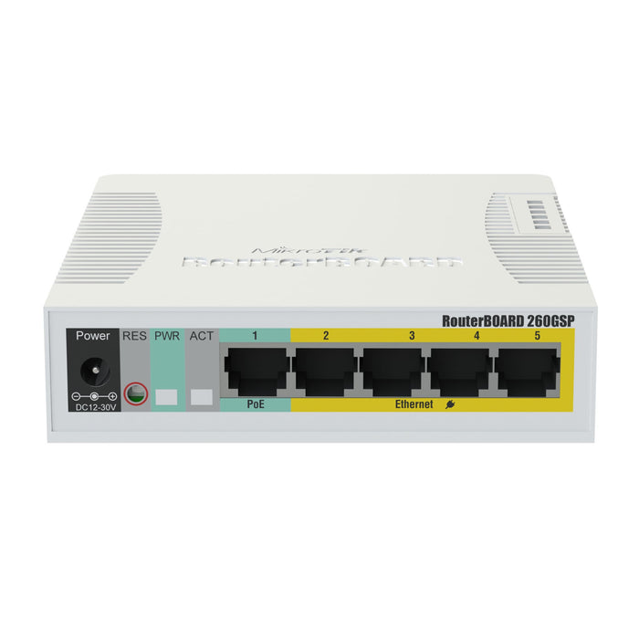 MSDist MikroTik CSS106-1G4P-1S RB260GSP Ethernet Power
