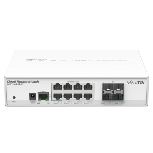 MSDist MikroTik Cloud Core Router CRS112-8G-4S-IN Ethernet SFP Power