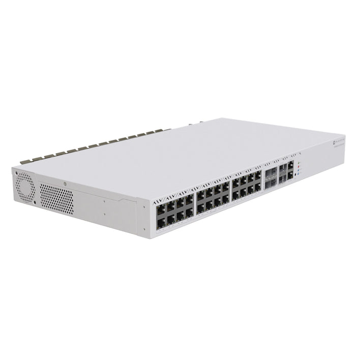 MSDist MikroTik Cloud Router Switch CRS326-4C+20G+2Q+RM 2.5G Ethernet SFP+ QSFP+ Angle