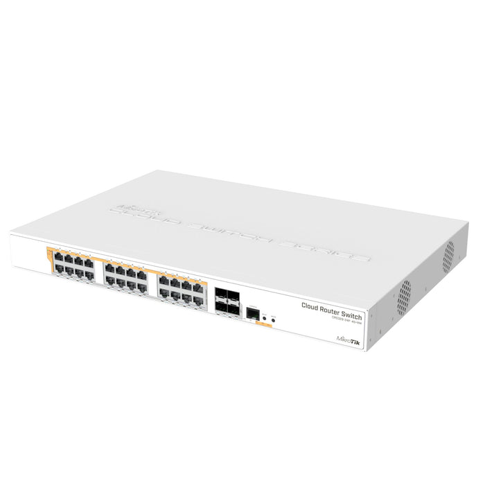 MSDist MikroTik Cloud Router Switch CRS328-24P-4S+RM Angle