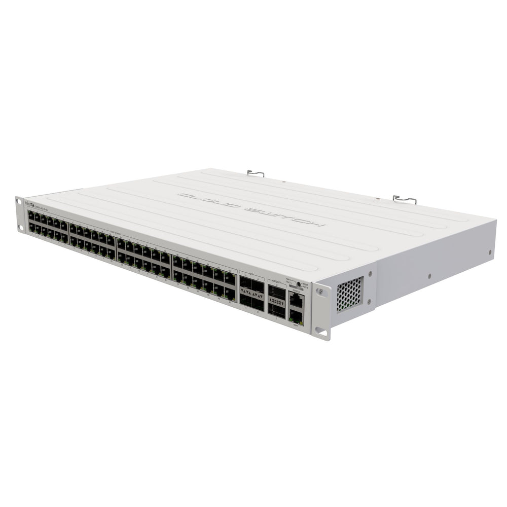 MSDist MikroTik Cloud Router Switch CRS354-48G-4S+2Q+RM Ethernet SFP+ QSFP+ Angle