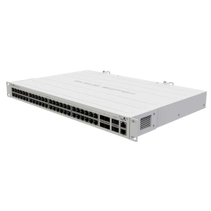 MSDist MikroTik Cloud Router Switch CRS354-48G-4S+2Q+RM Ethernet SFP+ QSFP+ Angle