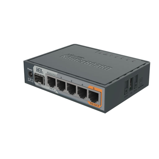 MSDist MikroTik hEX S RB760iGS Ethernet SFP Power