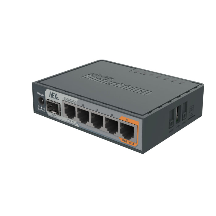 MSDist MikroTik hEX S RB760iGS Ethernet SFP Power