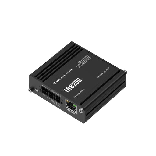 MSDist Teltonika TRB256 Industrial NB-IoT Gateway Top Angle Ethernet I/O