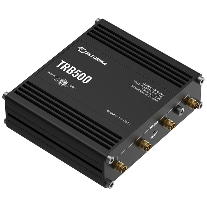 MSDist Teltonika TRB500 Industrial 5G Gateway Top SMA Connectors