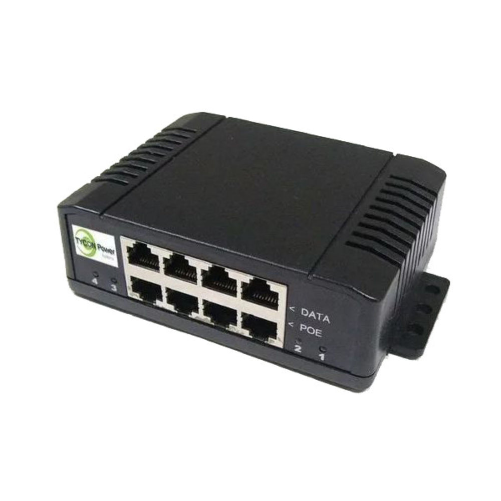 MSDist Tycon 4 Port GigE Passive PoE Mid Span TP-MS4x4 Ethernet PoE
