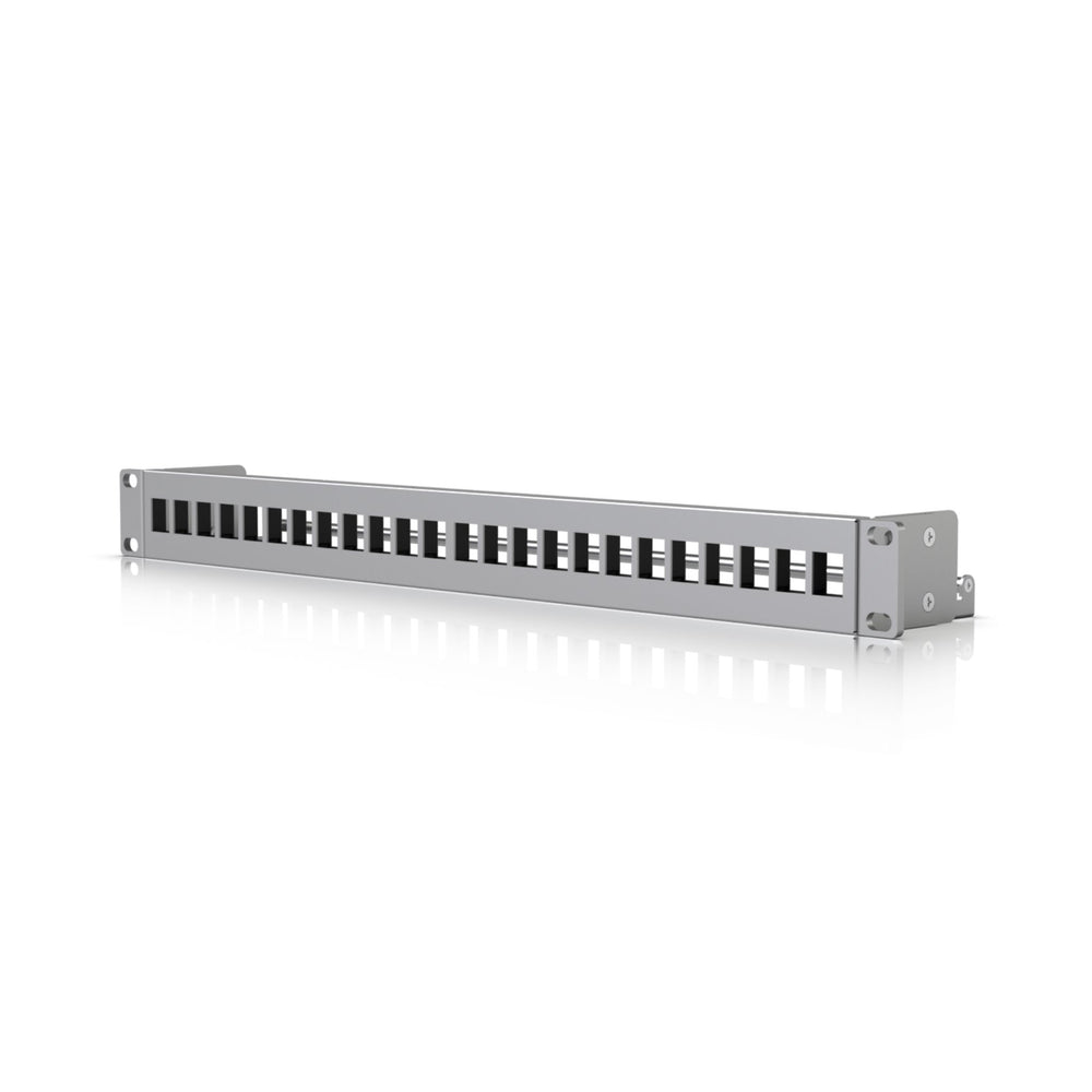MSDist Ubiquiti 24-Port Blank Keystone Patch Panel UACC-Rack-Panel-Patch-Blank-24 Front
