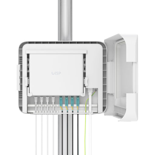 MSDist Ubiquiti UISP Box Plus UISP-Box-Plus Enclosure Open Switch Cables