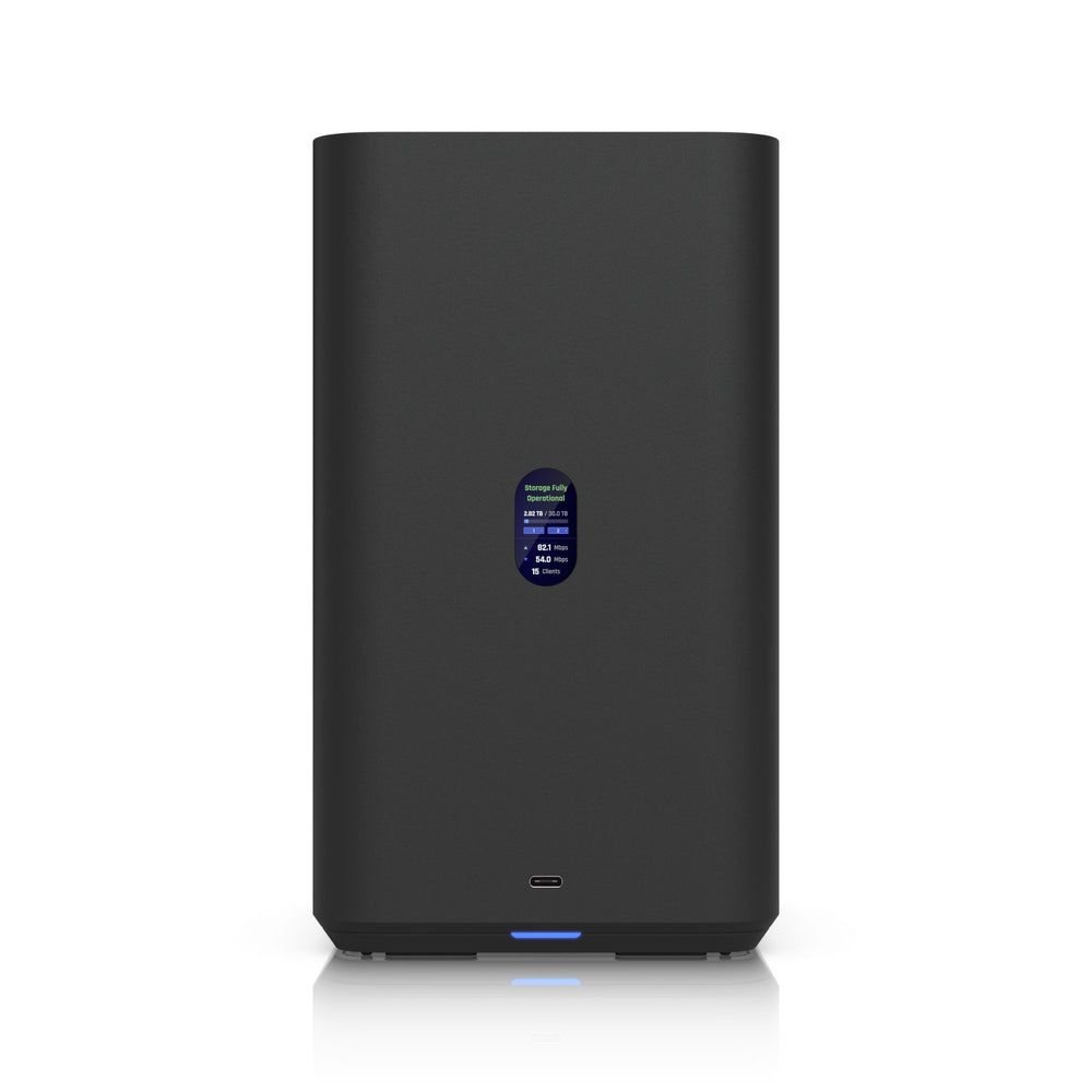 MSDist Ubiquiti UniFi Network Attached Storage with 2 3.5" HDD bays UNAS-2 Black LCD USB-C