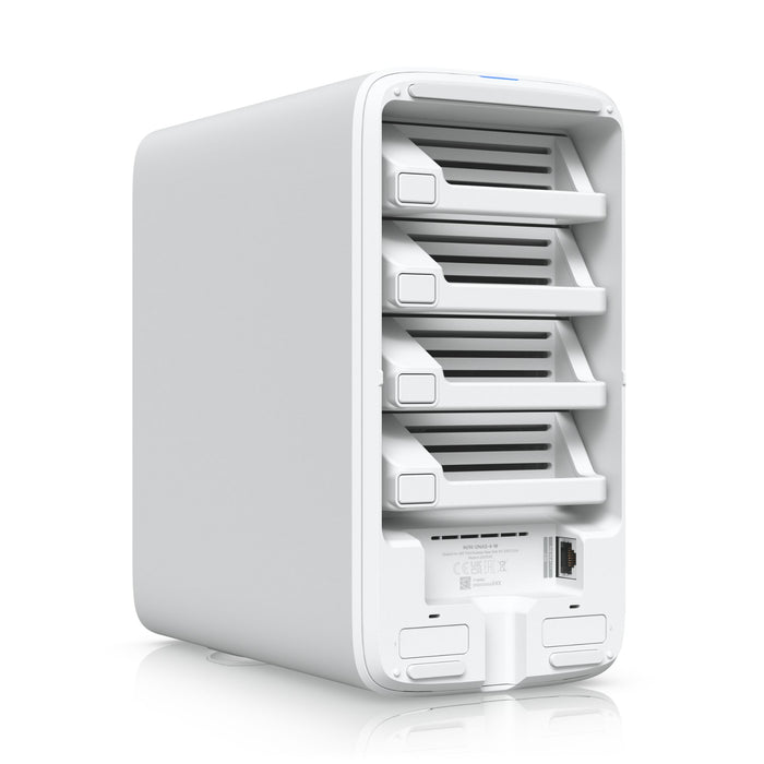 MSDist Ubiquiti UniFi Network Attached Storage with 4 2.5 3.5 HDD bays White HDD Bays Ethernet