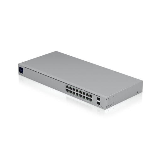 Available From MSDist Ubiquiti UniFi Switch Standard 16 PoE USW-16-POE Angle Ethernet Ports