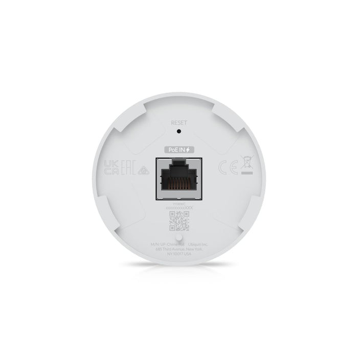 Ubiquiti UniFi PoE Smart Chime Back View, PoE IN port