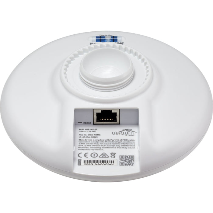 MSDist Ubiquiti airMAX NanoBeam M5 NBE-M5-16 Bottom Ethernet Port