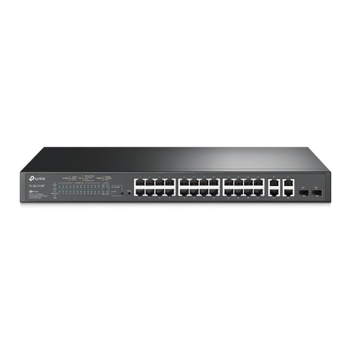 TP-Link T1500-28PCT Managed L2 Fast Ethernet (10/100) Black 1U Power over Ethernet (PoE) | MS Dist