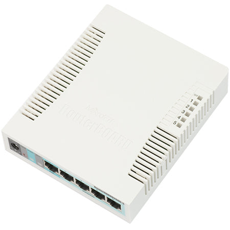 MikroTik RouterBOARD RB260GS 5-Port Gigabit Managed Switch with Switch OS and Indoor Case