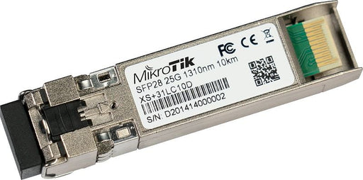 MikroTik XS+31LC10D SFP/SFP+/SFP28 1/10/25G Single Mode 10km 1310nm Fibre Module | MS Dist